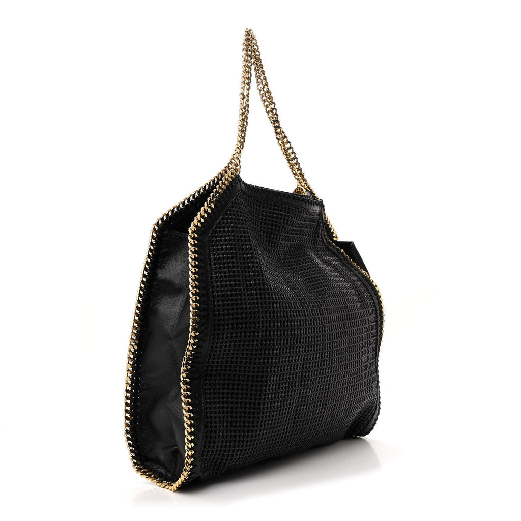 Eco Alter Nappa Woven Big Falabella Tote Black