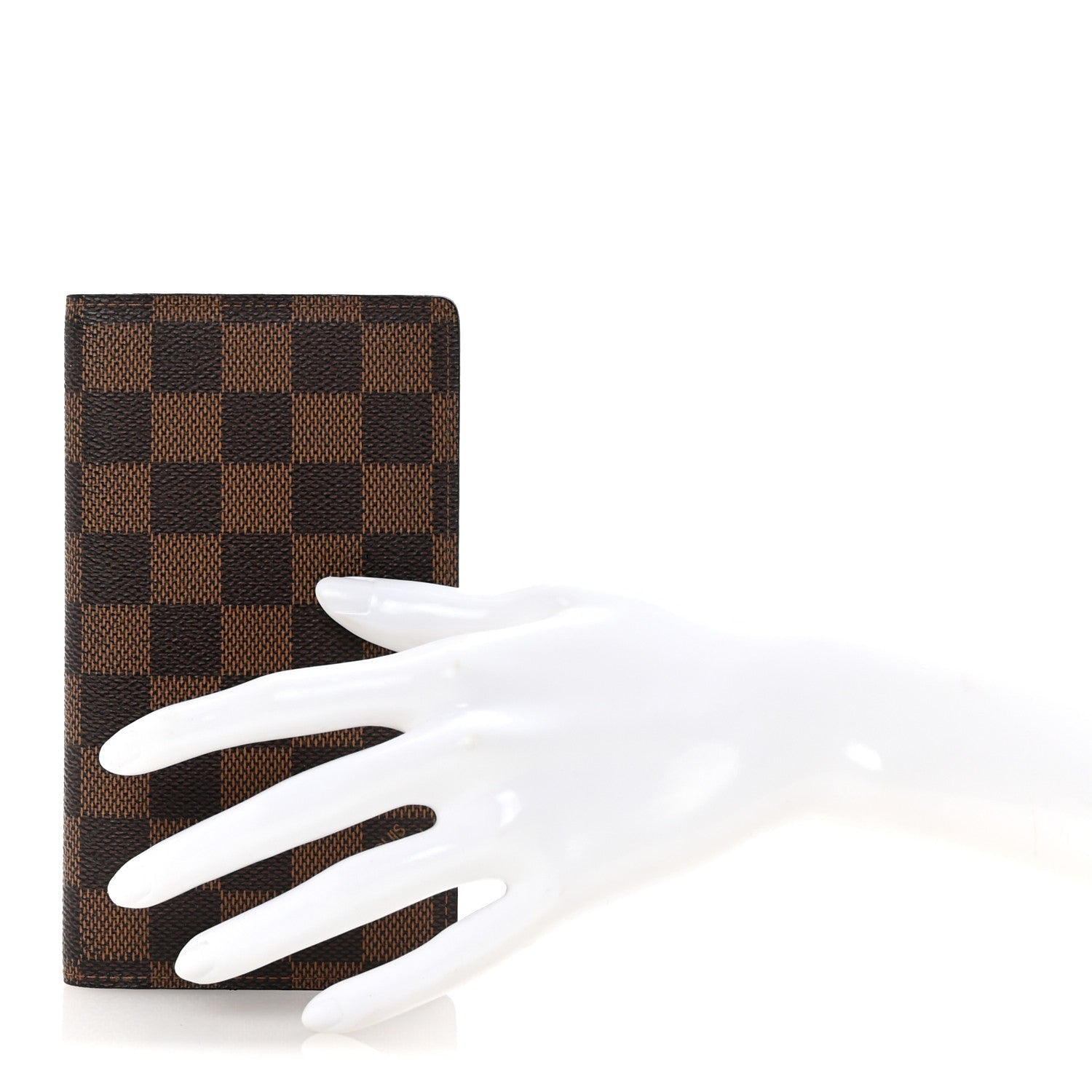 Damier Ebene Checkbook Cover Wallet