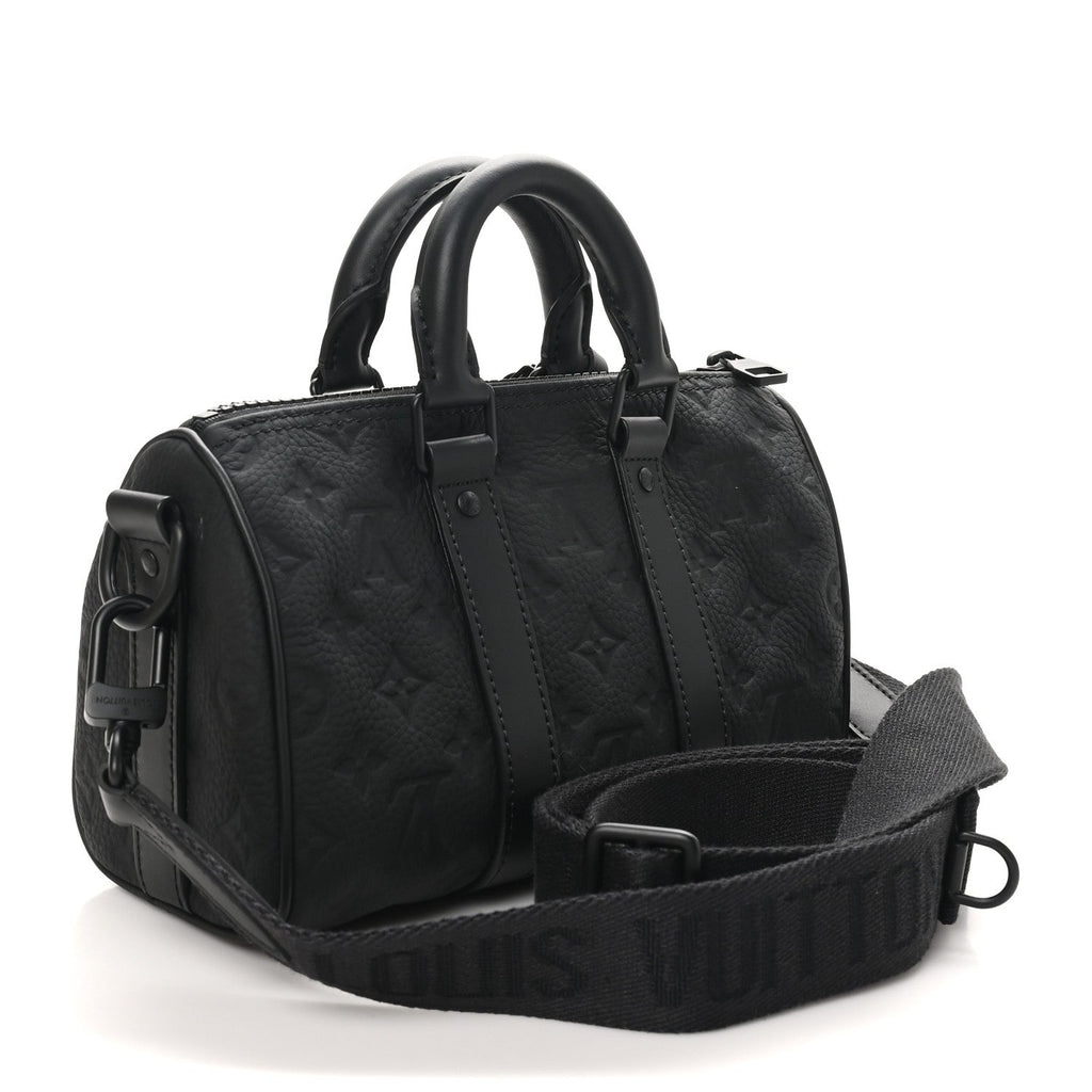 Monogram Taurillon Keepall Bandouliere 25 Black