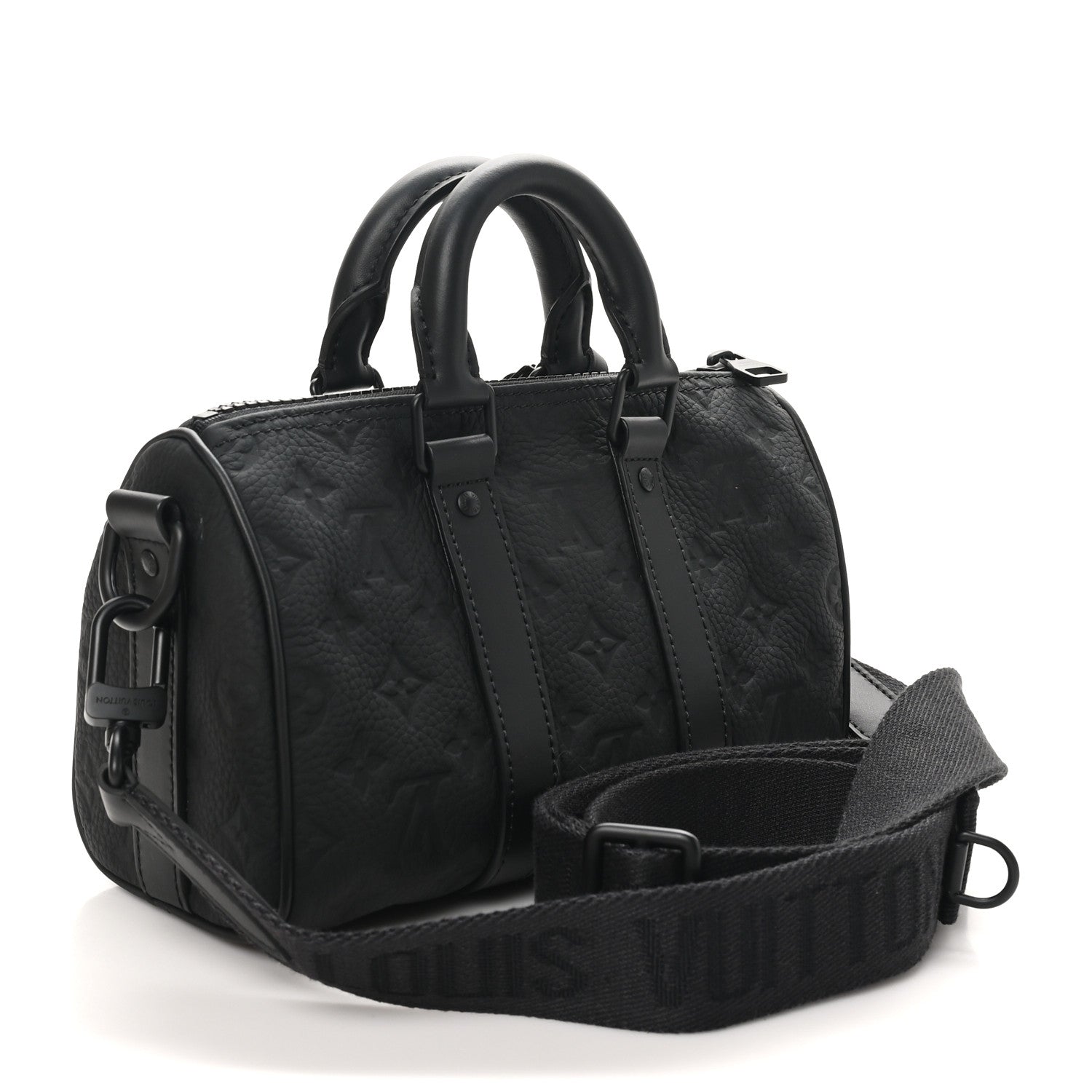 Monogram Taurillon Keepall Bandouliere 25 Black