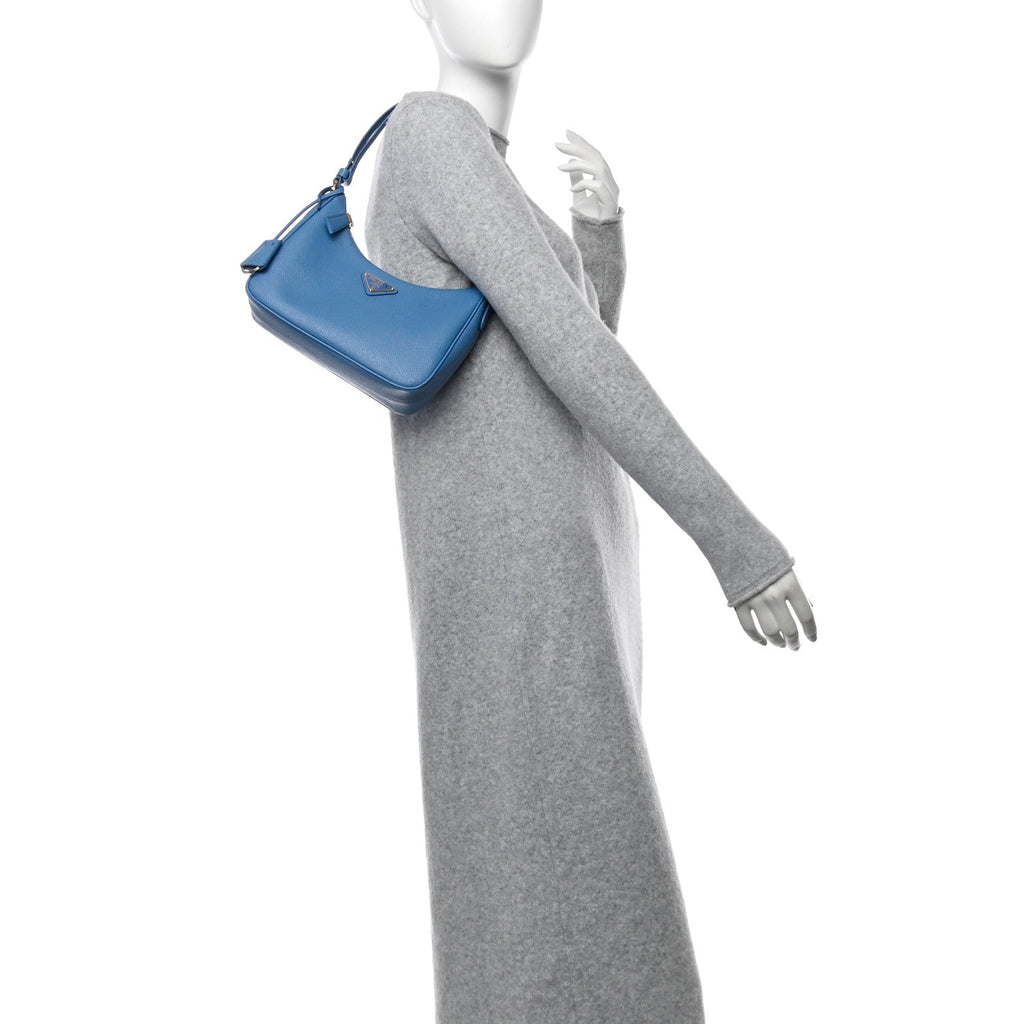 Saffiano Lux Mini Re-Edition Shoulder Bag Onda