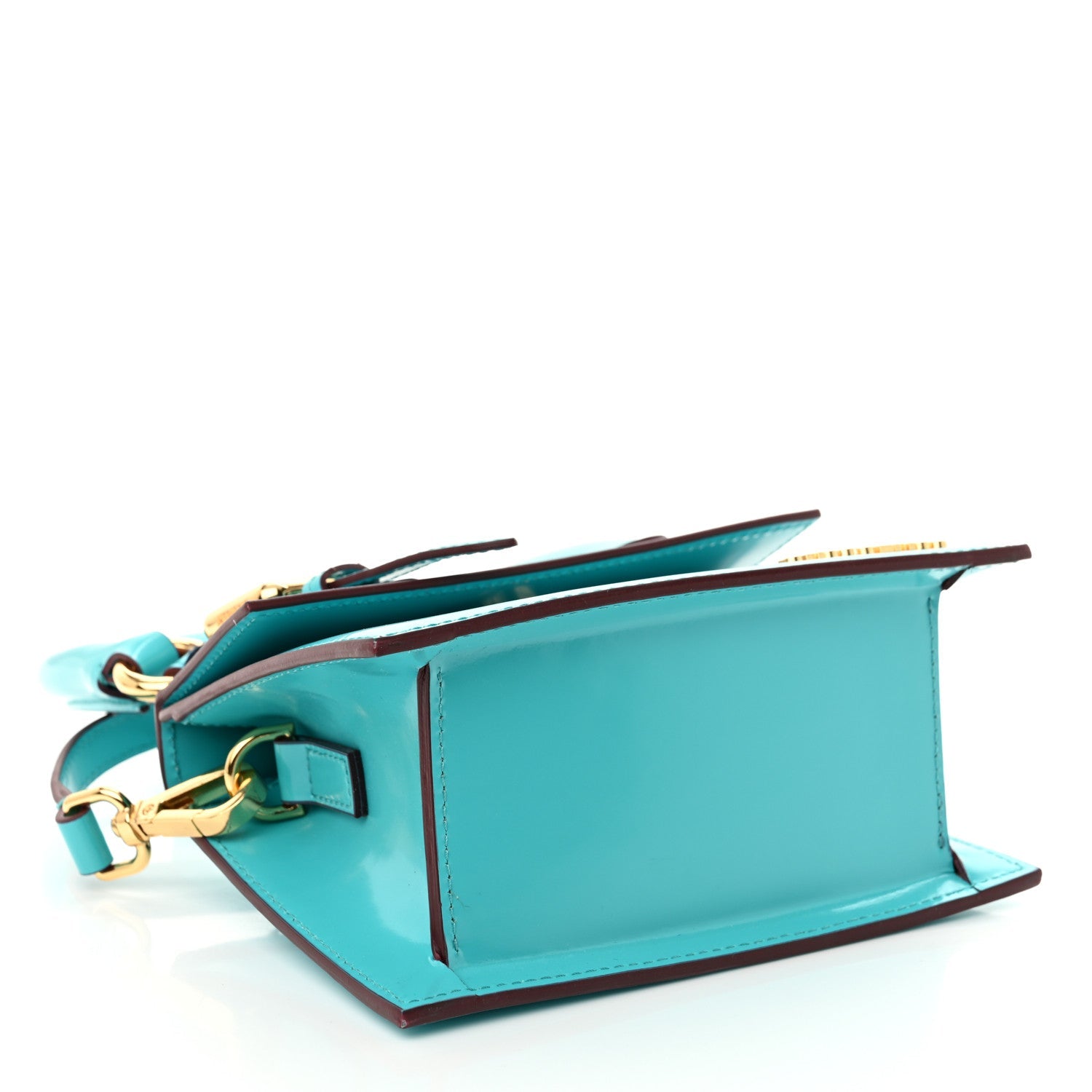 Smooth Calfskin Le Chiquito Boucle Moyen Turquoise