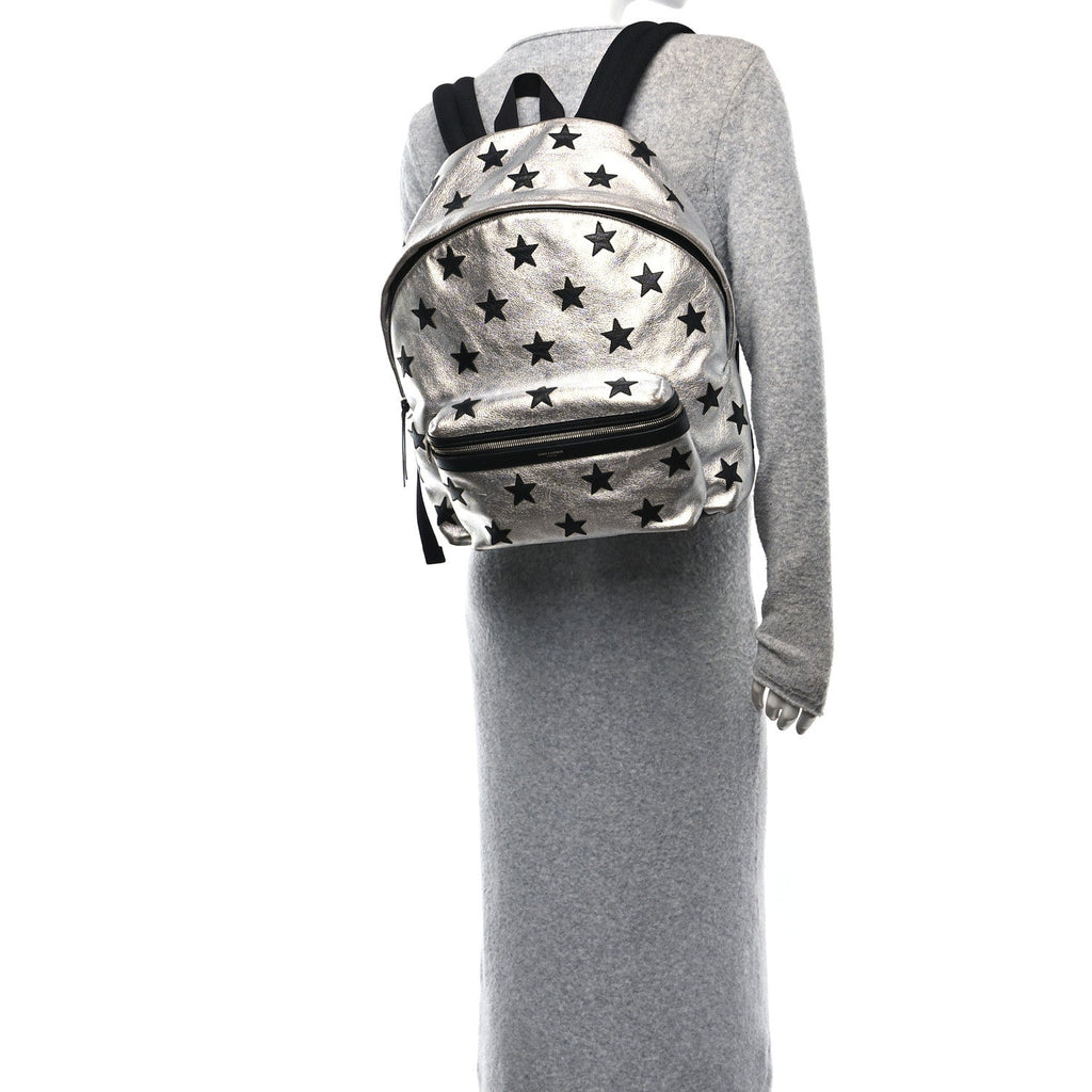 Metallic Buffalo Star Hunting Backpack Silver Black
