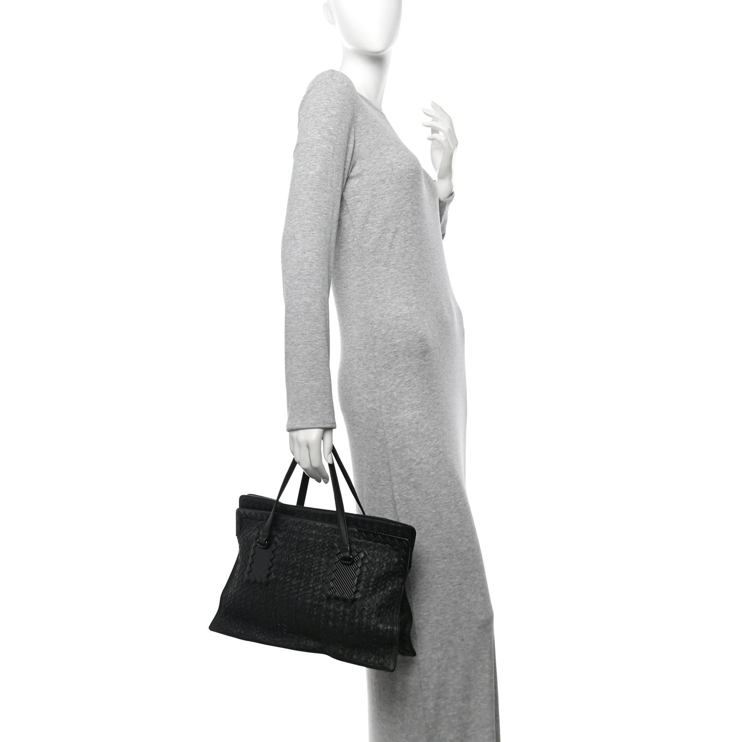 Nappa Intrecciato Tote Black