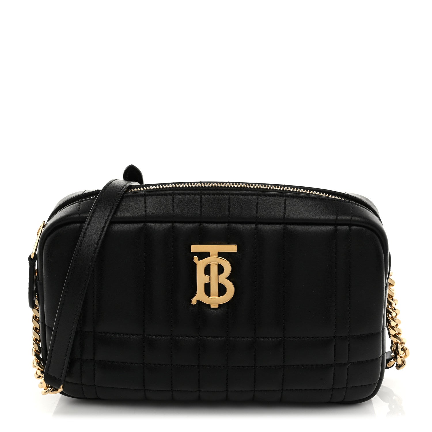 Calfskin Quilted Small Lola Camera Bag Black