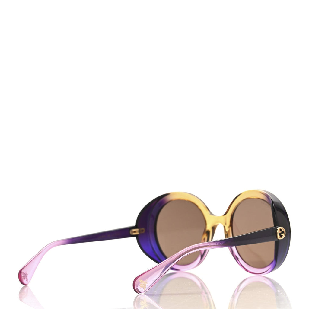 Acetate Round GG Sunglasses GG0367S Purple