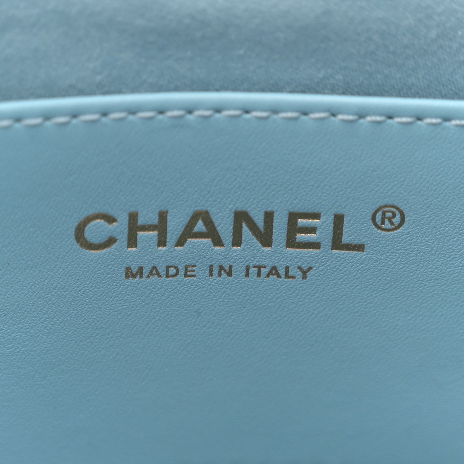 Washed Denim Quilted Medium Chanel 25 Handbag Blue