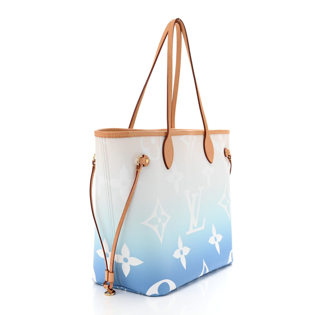 Monogram Giant By The Pool Neverfull MM Blue