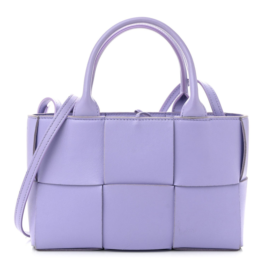 Nappa Maxi Intrecciato Mini Arco Tote Wisteria