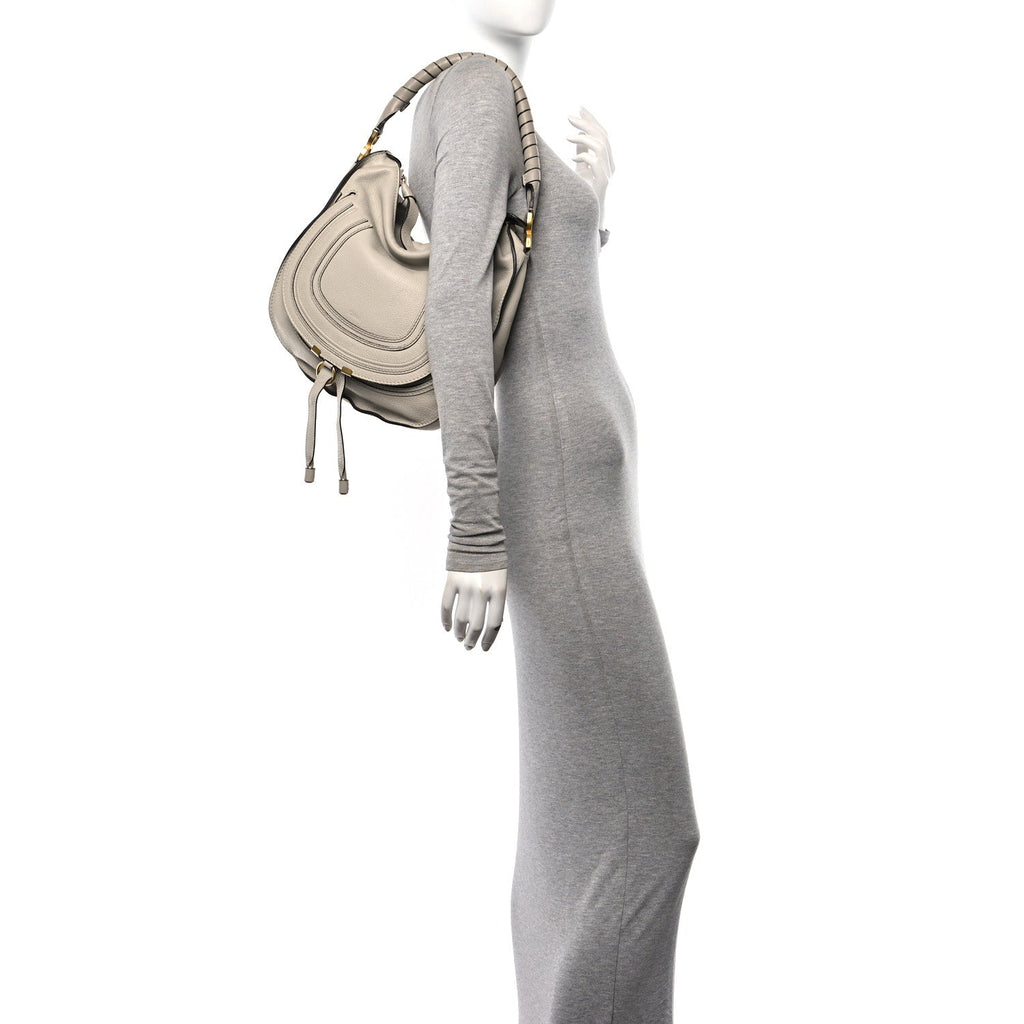 Calfskin Medium Marcie Hobo Dove