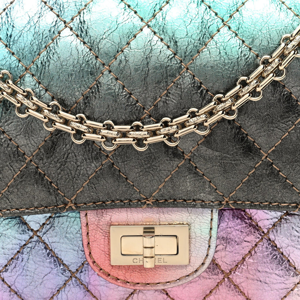 Metallic Goatskin Quilted 2.55 Reissue 225 Flap Multicolor