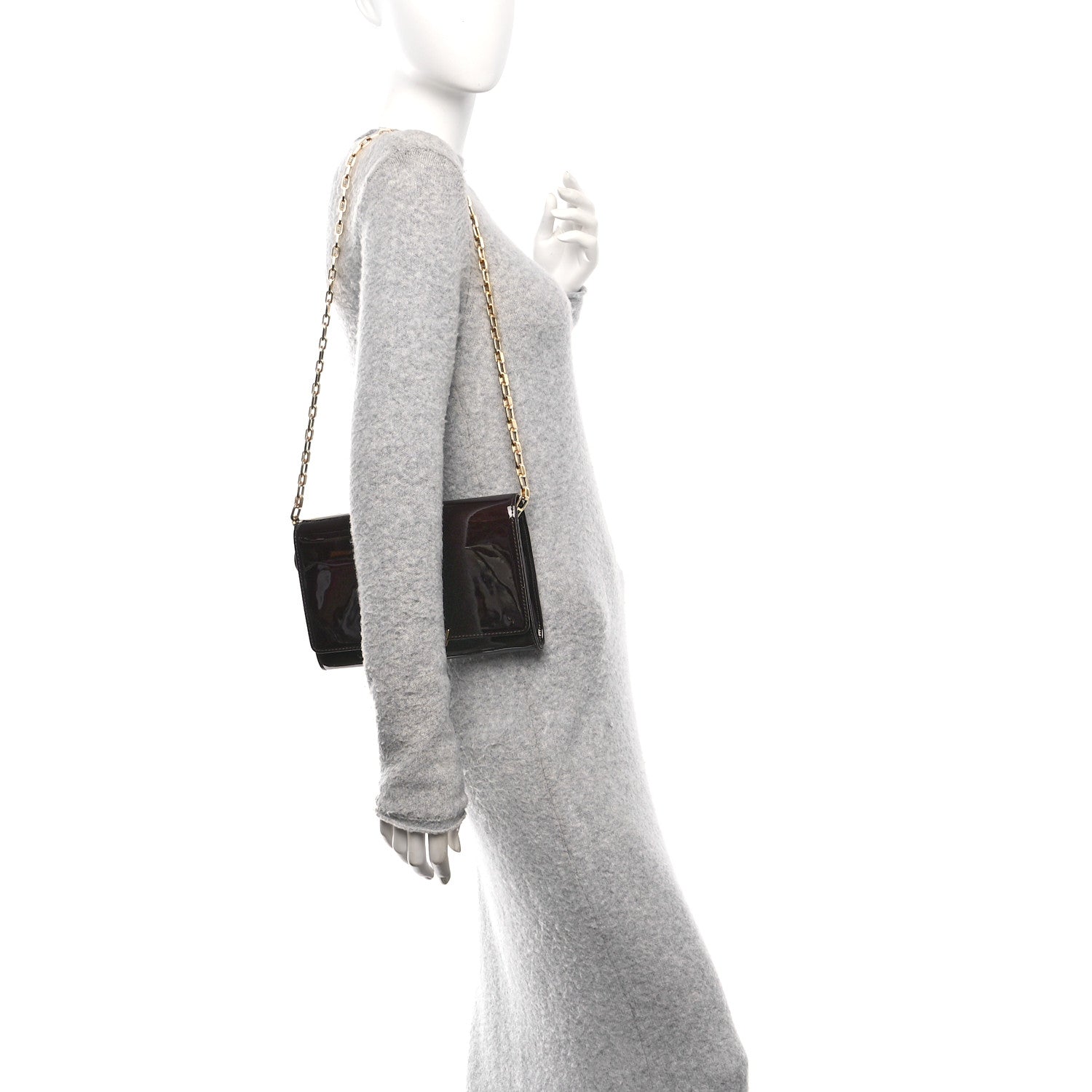 Patent Louise GM Chain Clutch Amarante