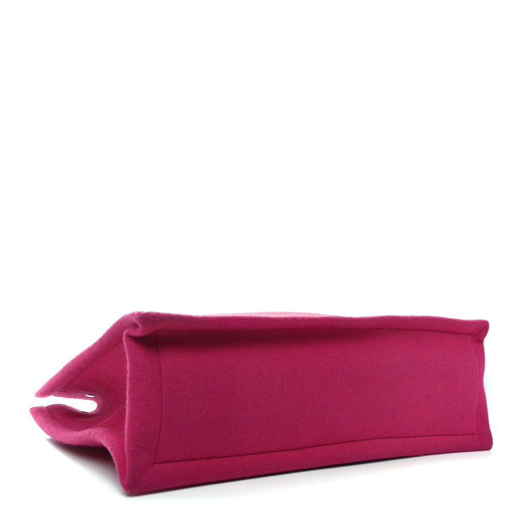 Wool Rive Gauche Tote Fuchsia