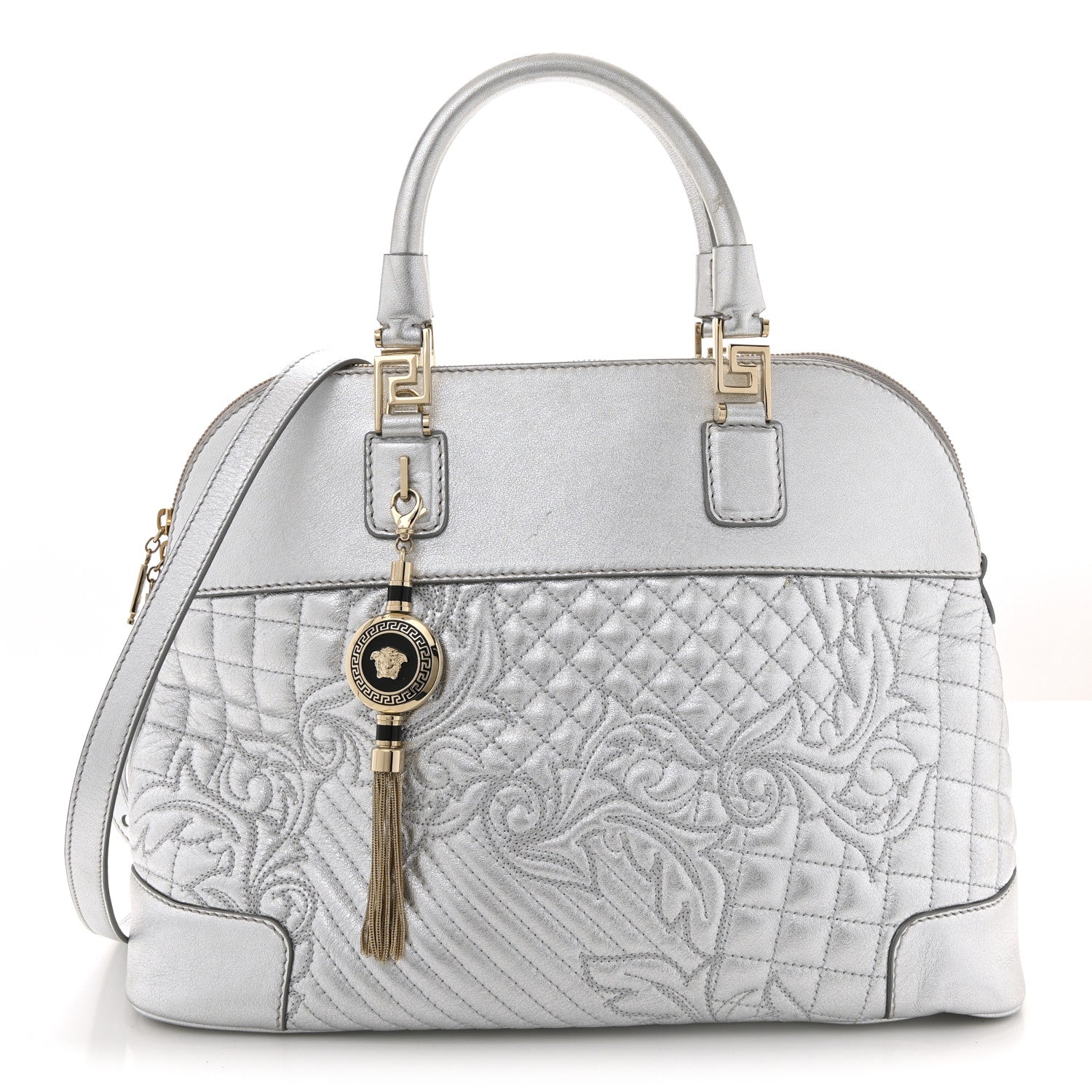 Metallic Quilted Nappa Altea Vanitas Lady Athena Silver