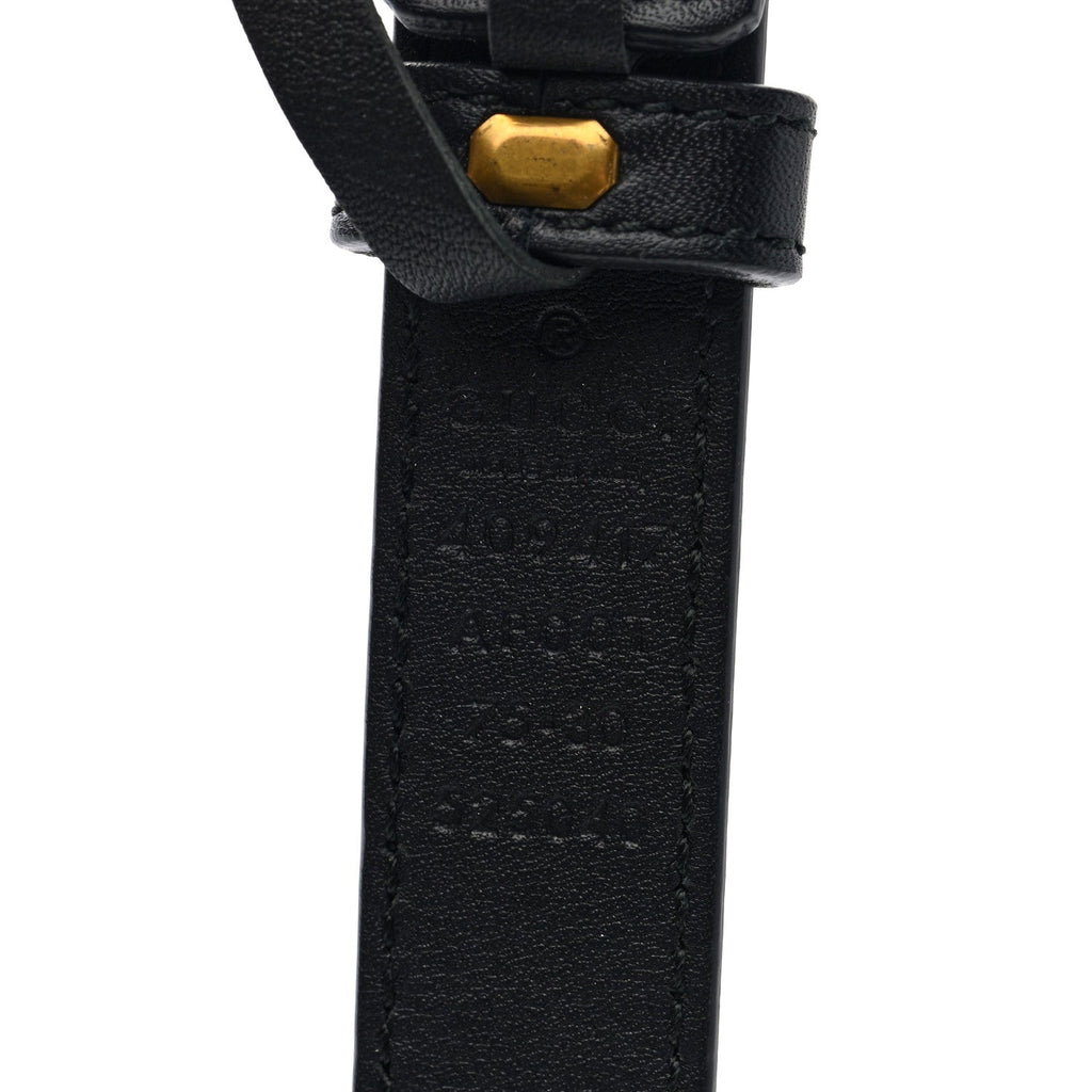 Calfskin Double G 20mm Belt 75 30 Black