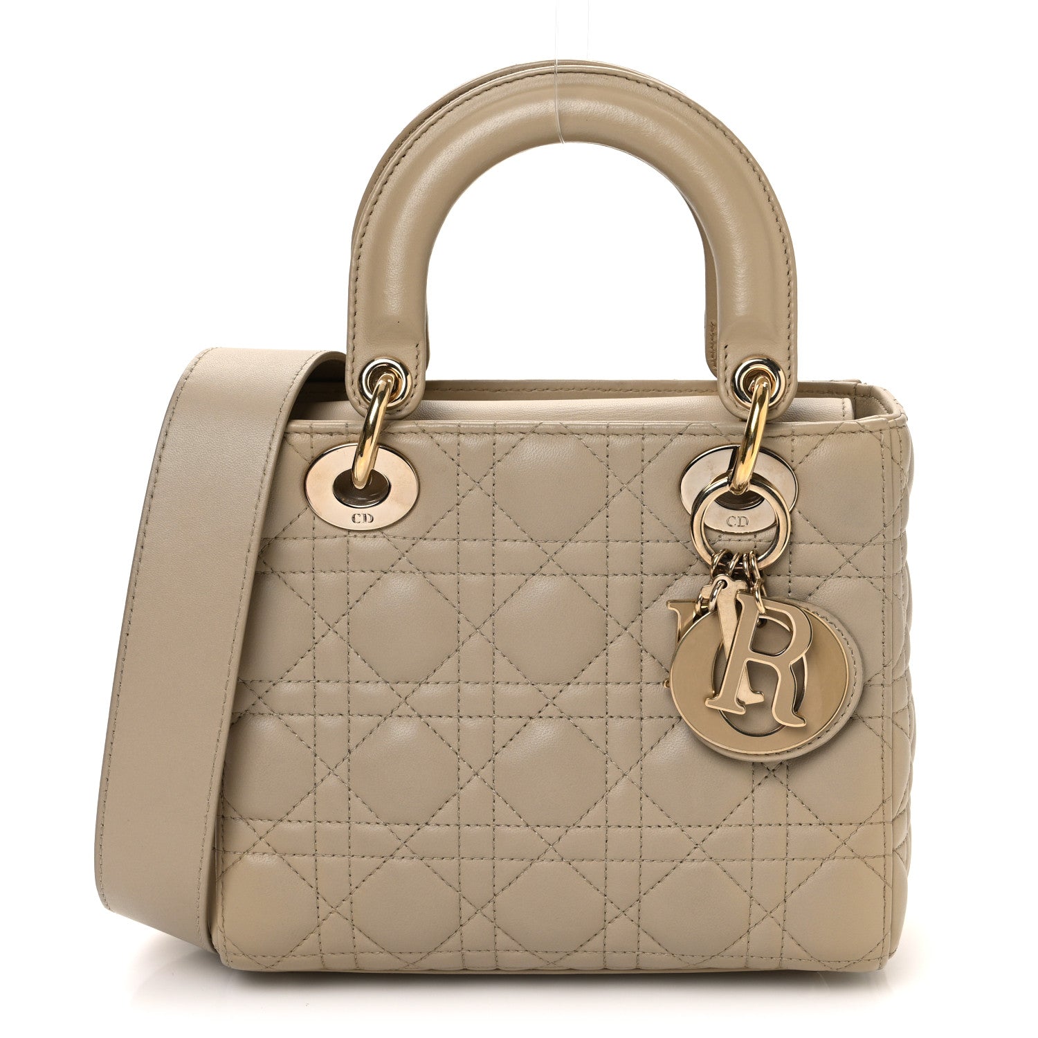 Lambskin Cannage Small My ABCDior Lady Dior Beige