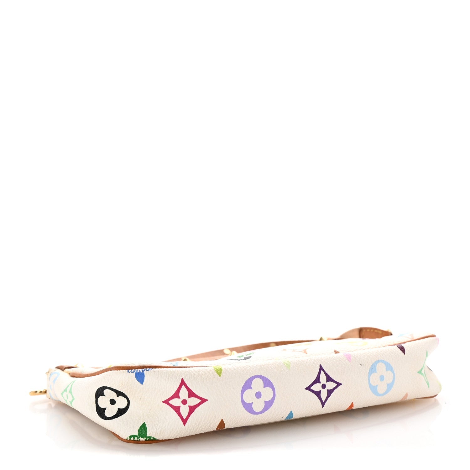 Monogram Multicolor Pochette Accessories White