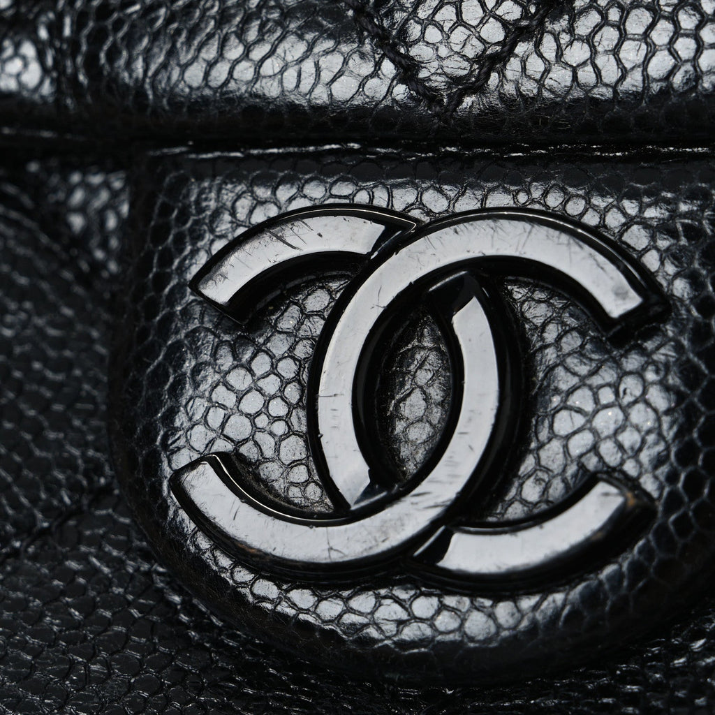 Caviar Quilted Incognito Mini Square Flap Black
