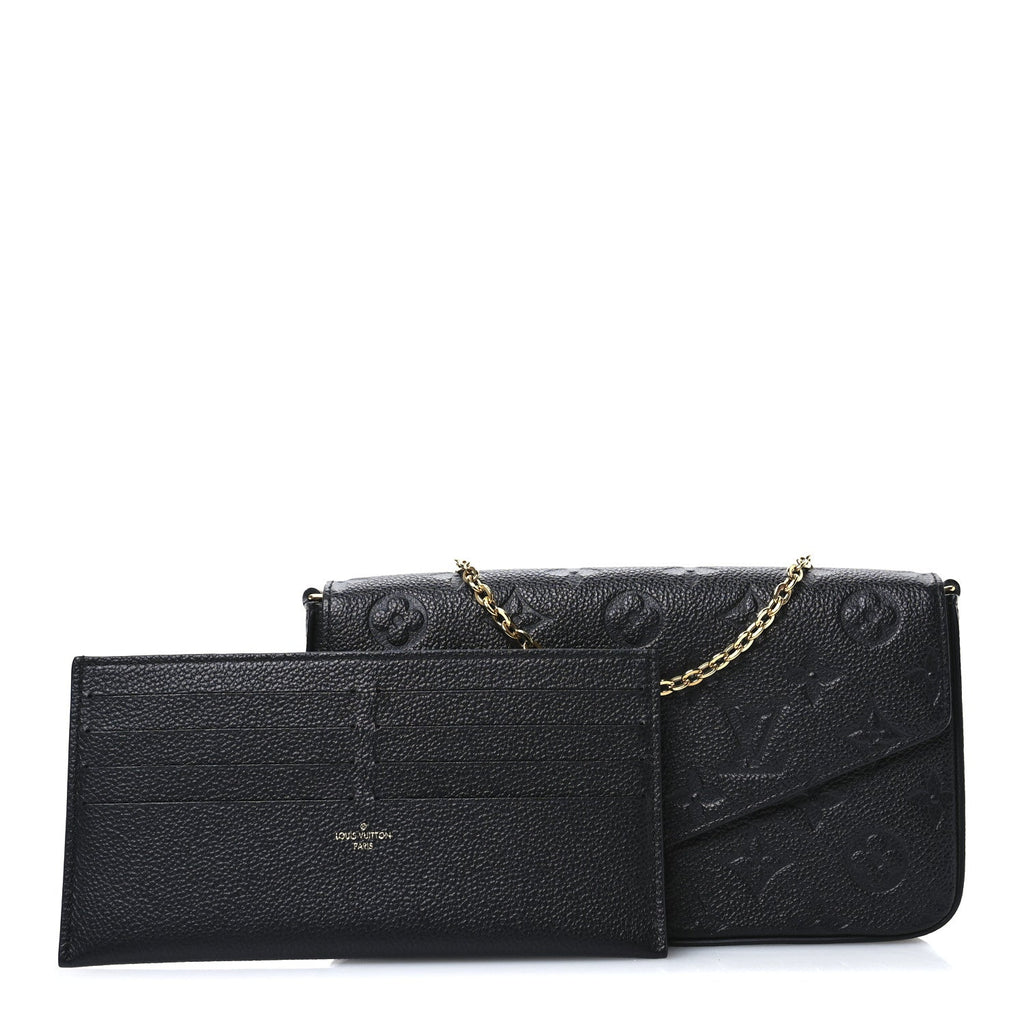 Empreinte Pochette Felicie Chain Wallet Black