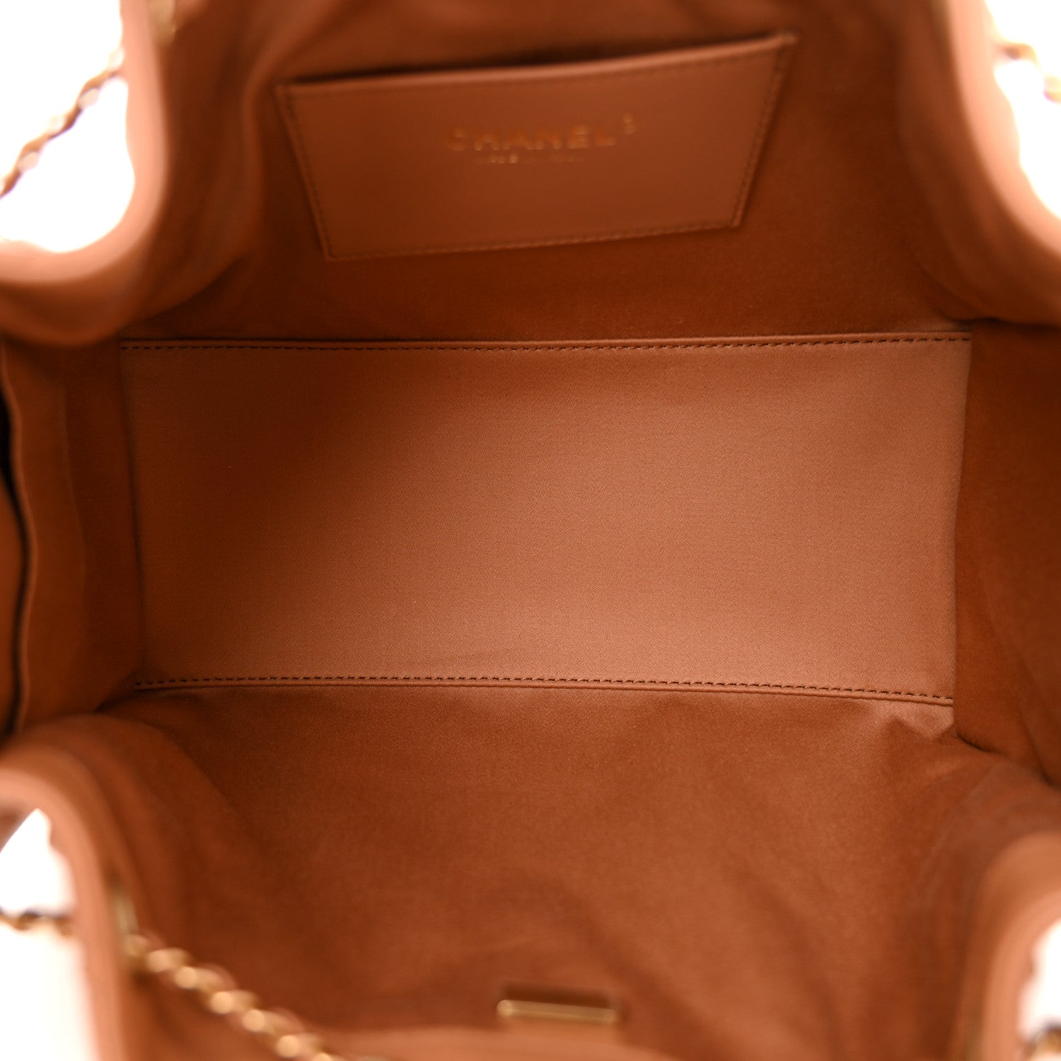 Caviar Quilted Small Chanel 25 Handbag Brown
