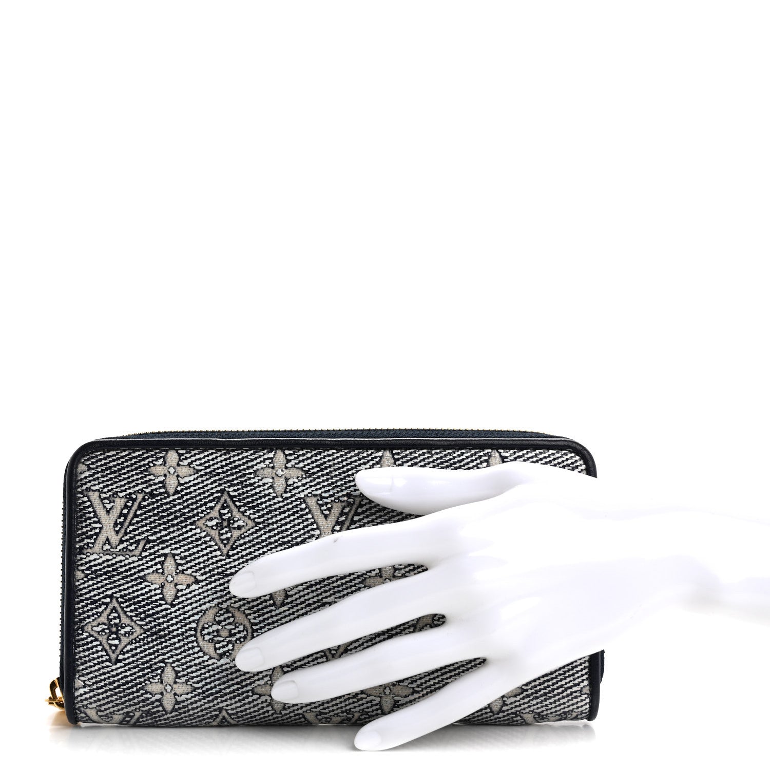 Hollographic Monoglam Zippy Wallet Blue