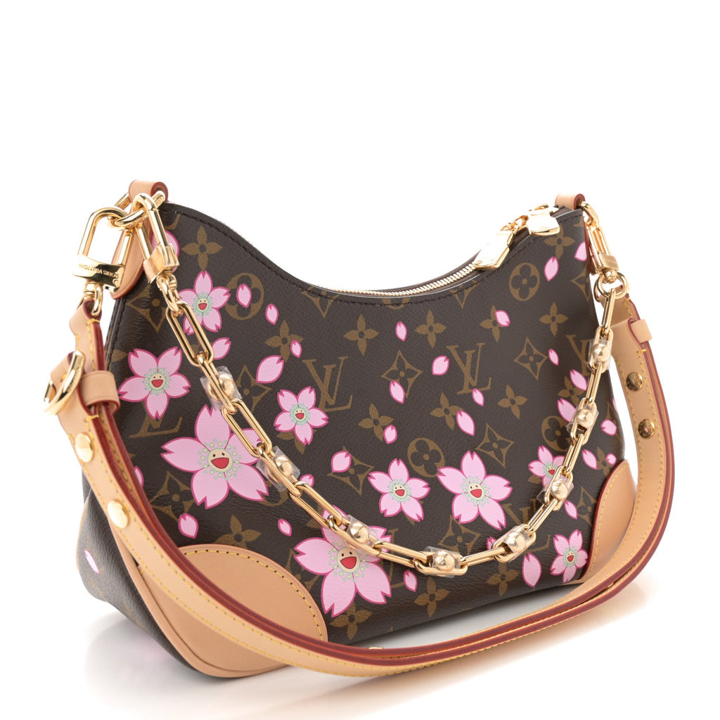 LV x TM Monogram Chery Blossom Boulogne Sakura Brown