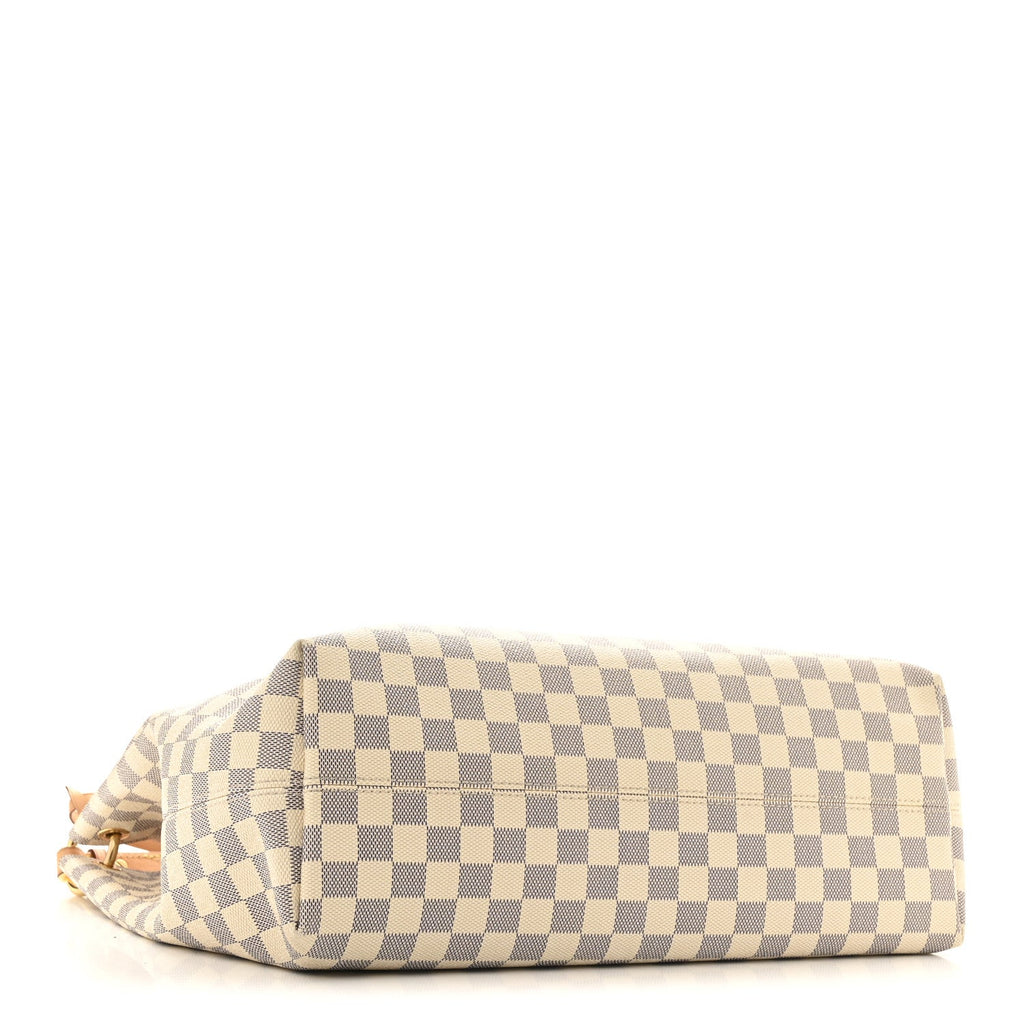 Damier Azur Graceful MM Rose Ballerine