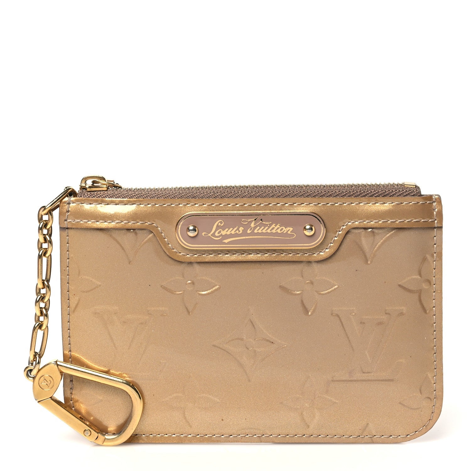 Vernis Key Pouch Beige Poudre