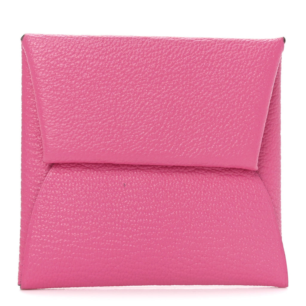 Chevre Mysore Bastia Coin Purse Rose Pourpre