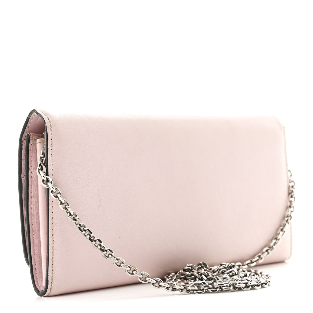 Vitello Liberty Studded Continental Wallet On Chain Peonia Multicolor