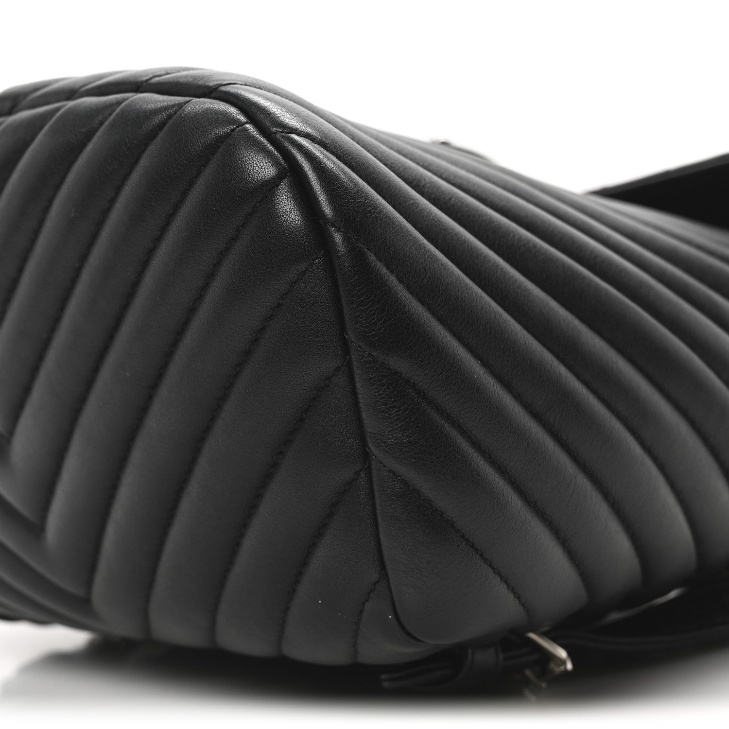 Lambskin Chevron Quilted Small Urban Spirit Backpack Black