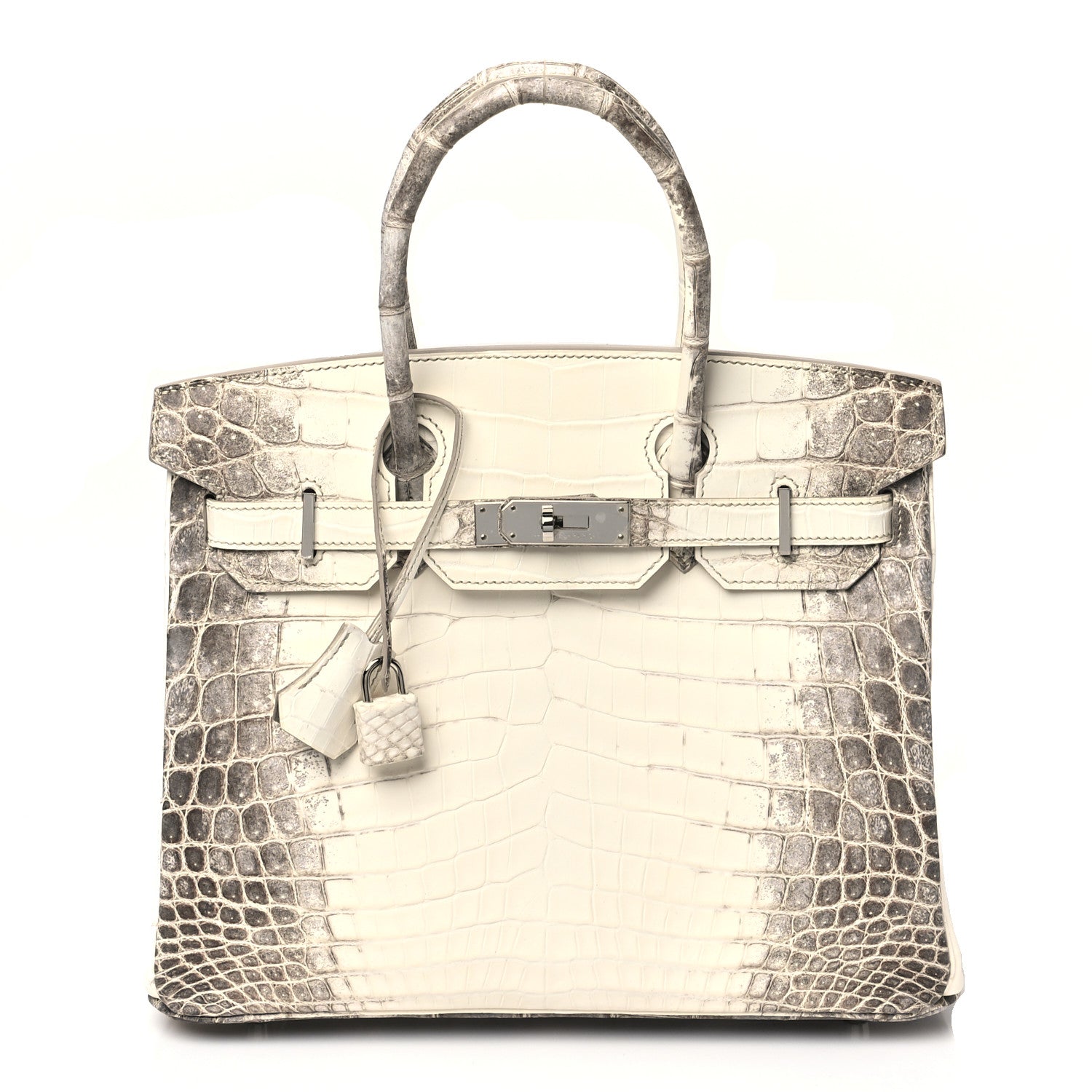 Matte Niloticus Crocodile Himalaya Birkin 30 Blanc