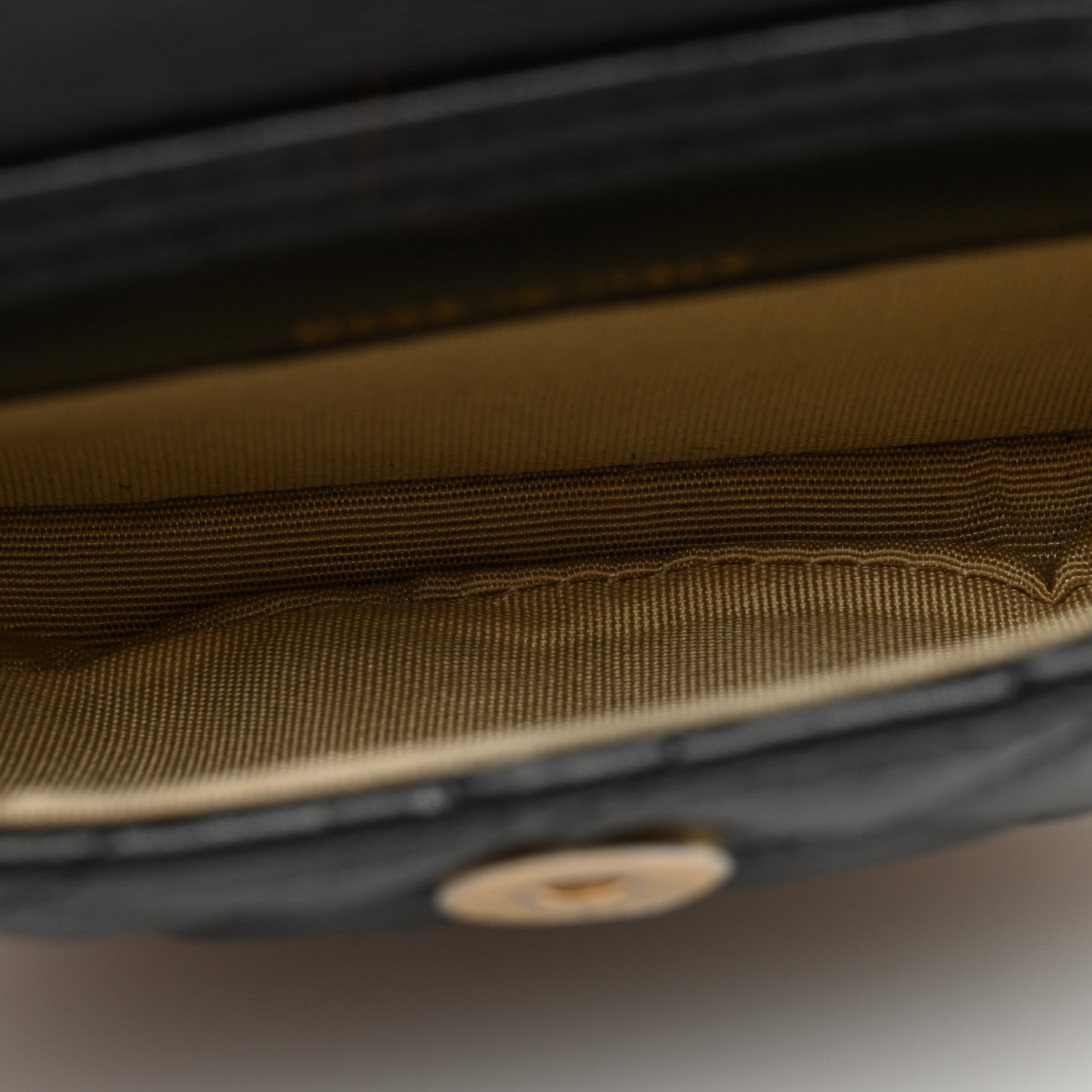 Lambskin Quilted Pearl Crush Waist Bag Black