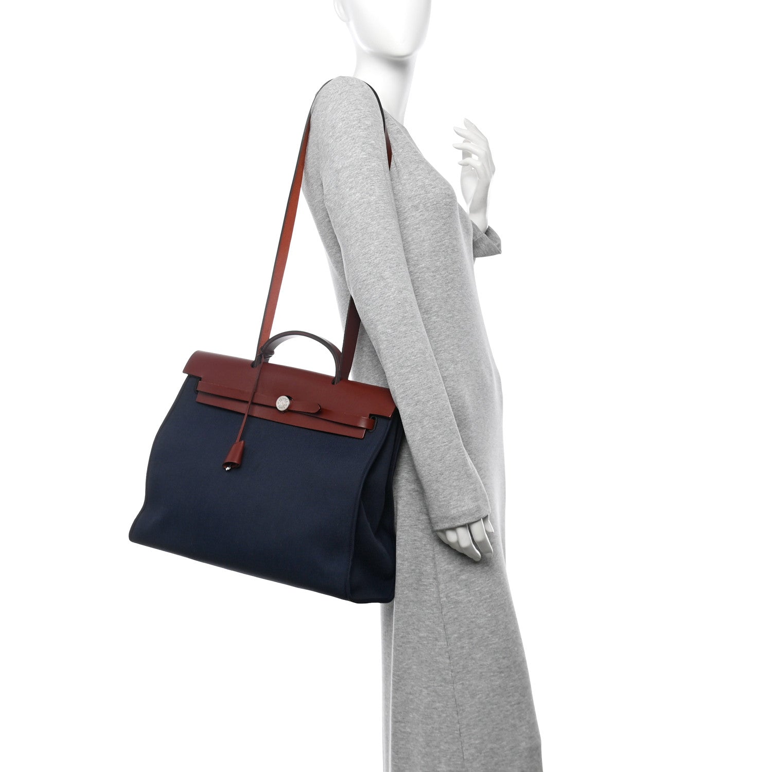 Toile Vache Hunter Herbag Zip 39 MM Bleu Marine Rouge H