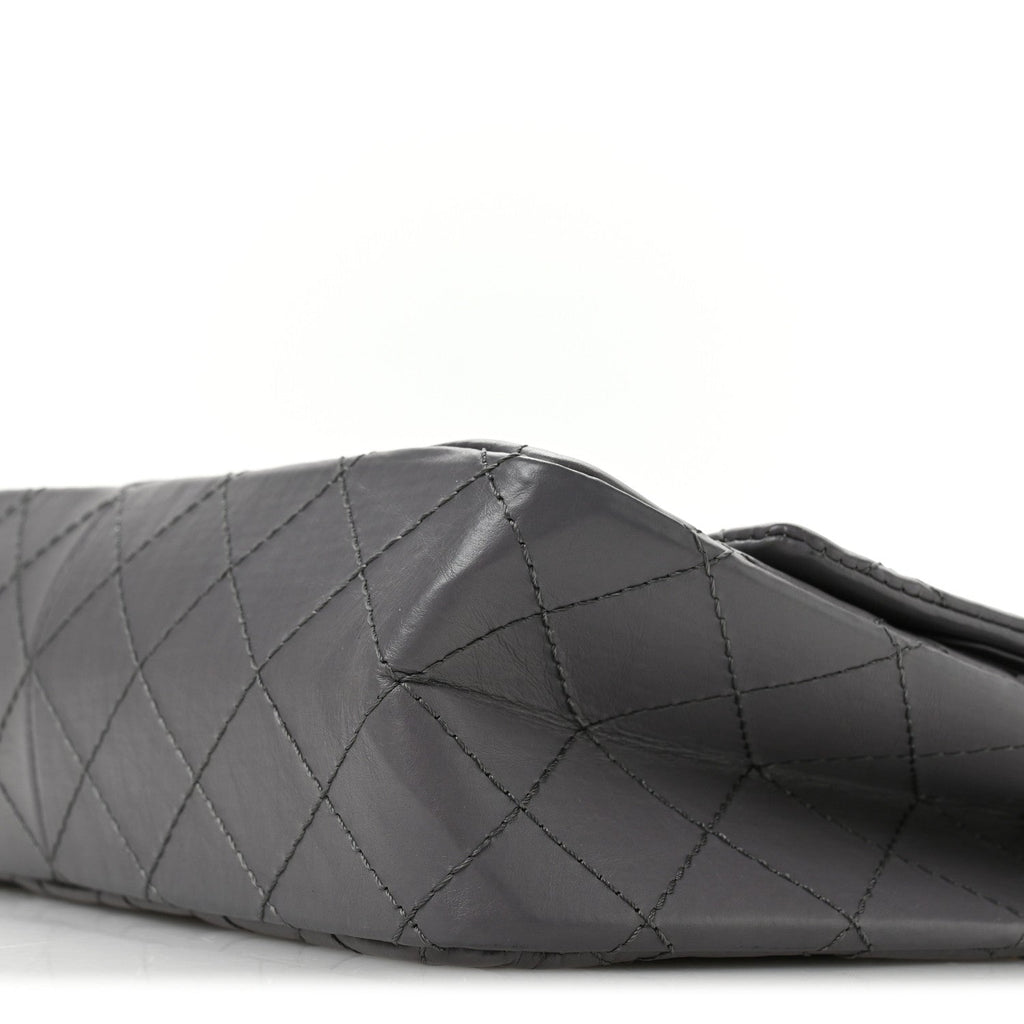 Aged Calfskin Quilted 2.55 Reissue 226 Flap Grey