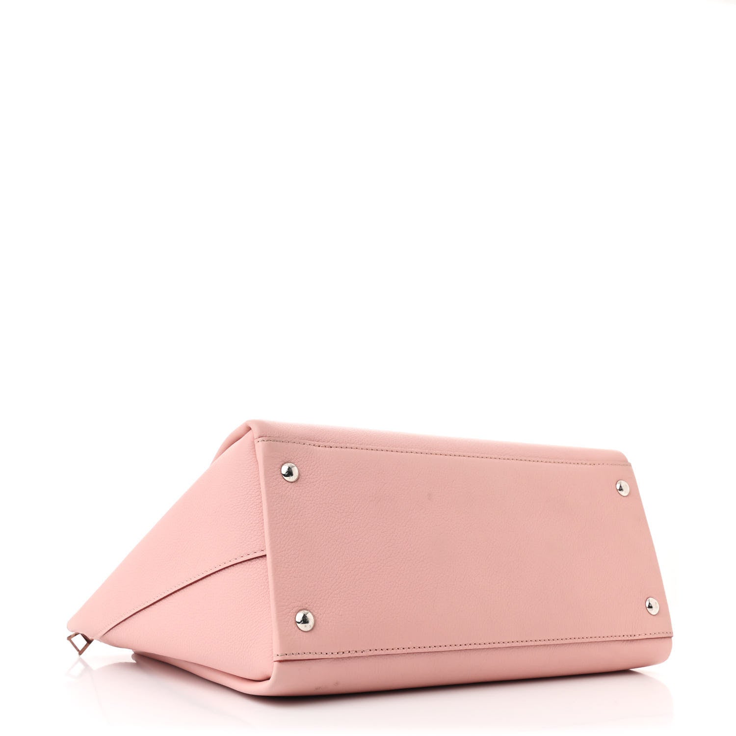 Calfskin Lockmeto Rose Poudre