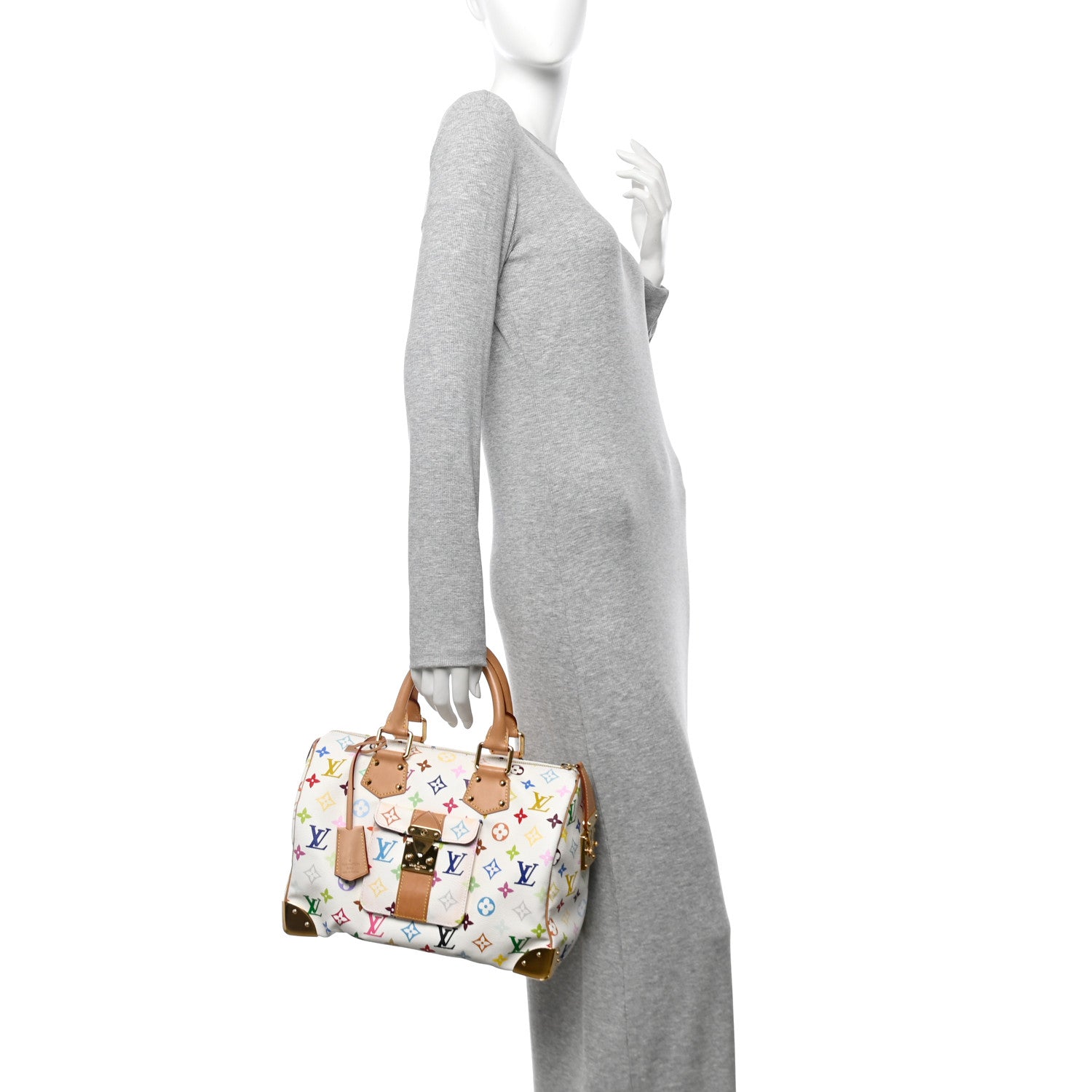 Monogram Multicolor Speedy 30 White