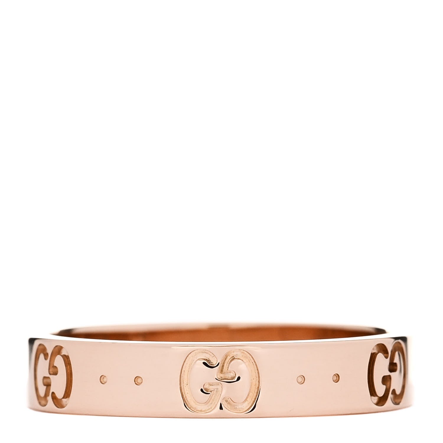 18K Rose Gold 4mm Icon Thin Band Ring  57 8