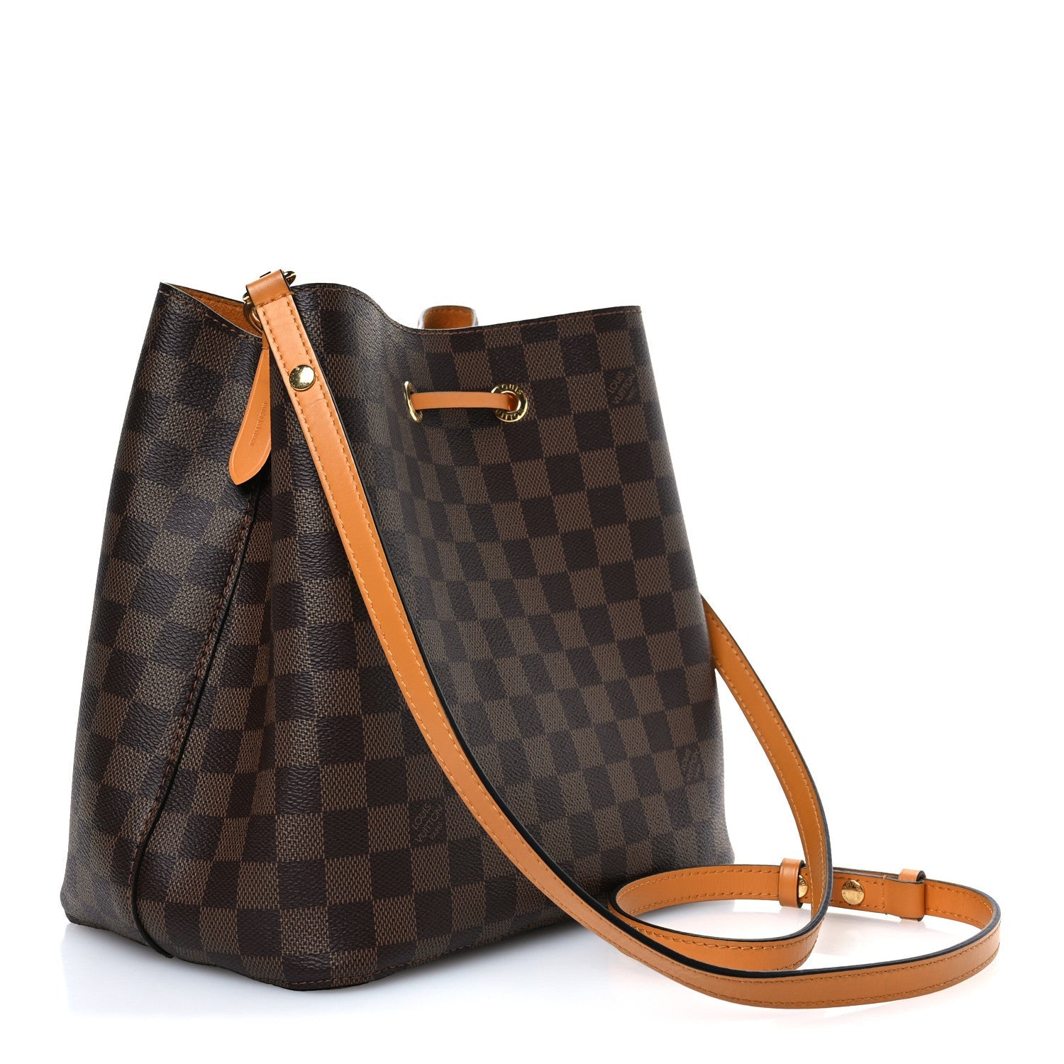 Damier Ebene Neonoe MM Safran