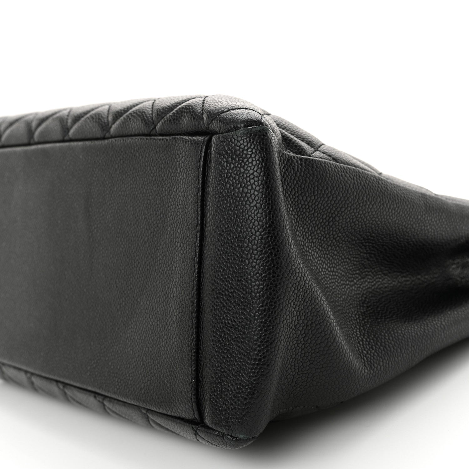 Caviar Quilted Grand Shopping Tote GST Black