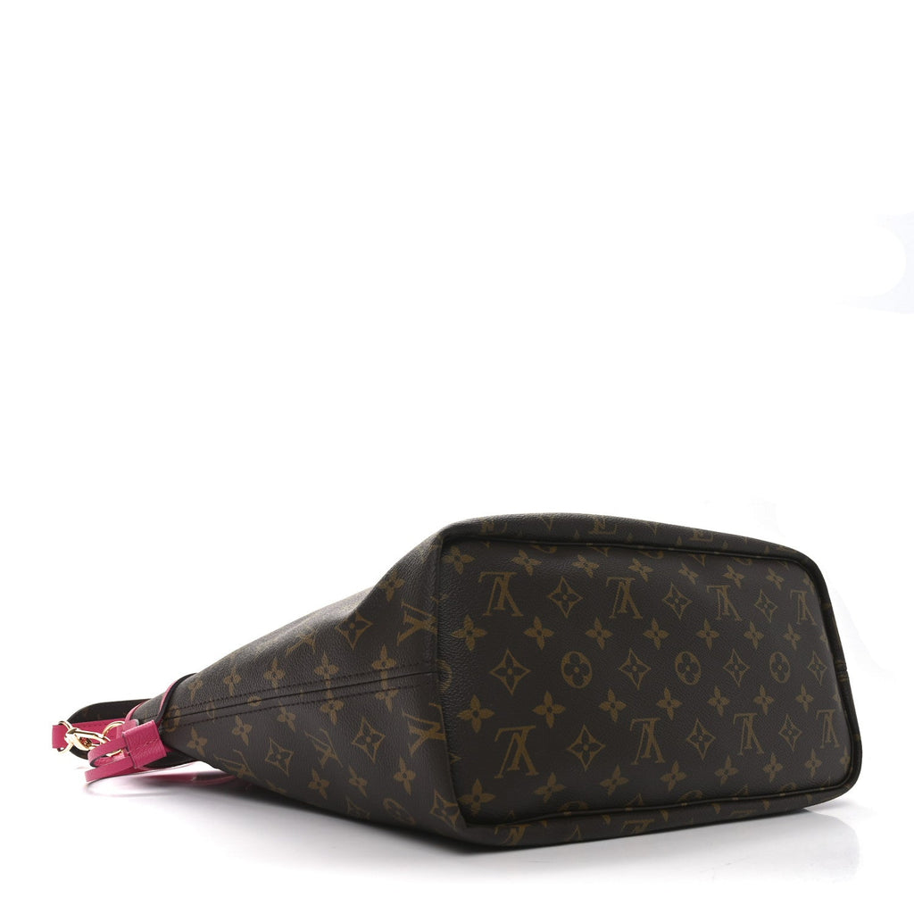 Monogram Inside Out Neverfull Bandouliere MM Rose Pondichery
