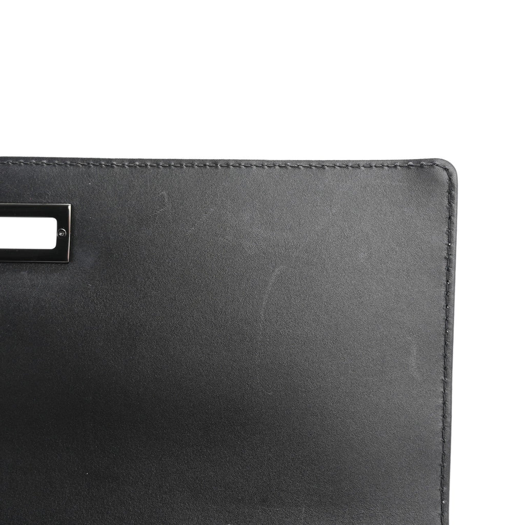 Patent Calfskin Quilted Reissue 2.55 Clutch So Black