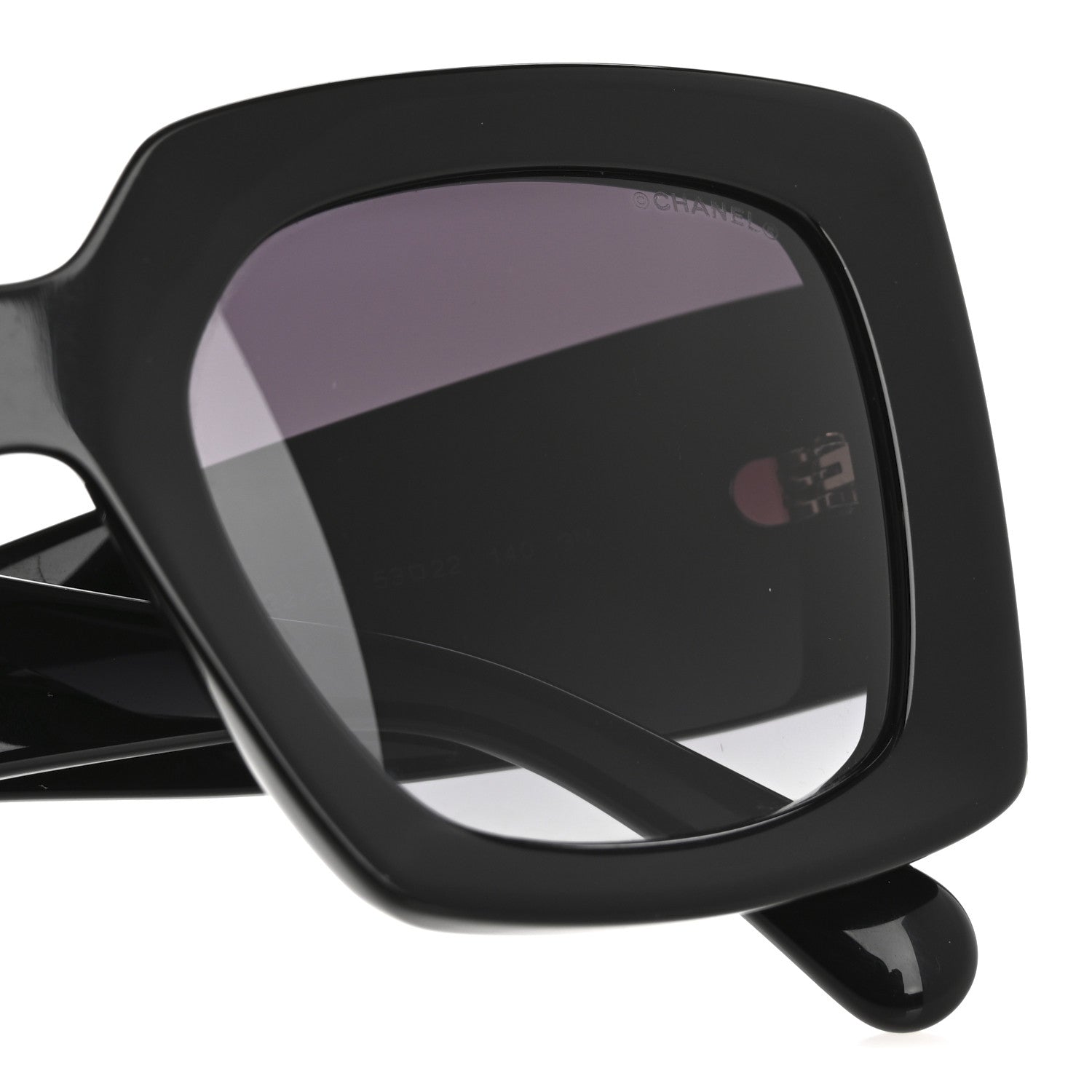 Acetate Rectangle Sunglasses 5435 Black