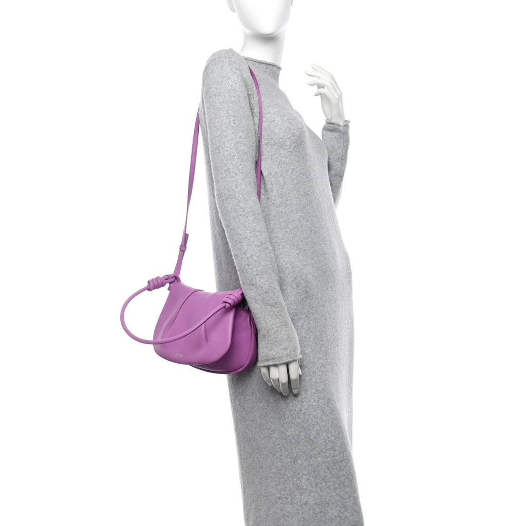 Shiny Nappa Calfskin Paseo Satchel Rockrose
