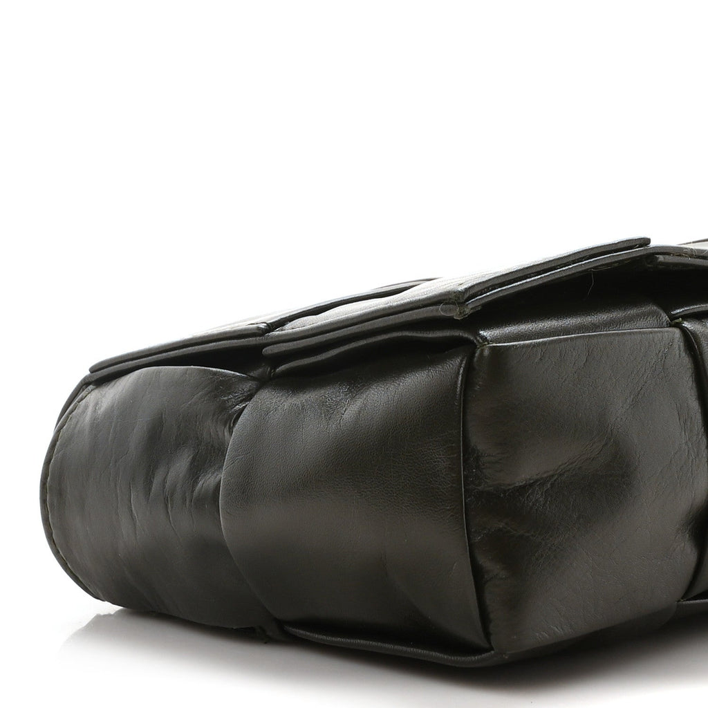Paper Calfskin Intrecciato Cassette Belt Bag Crocodile