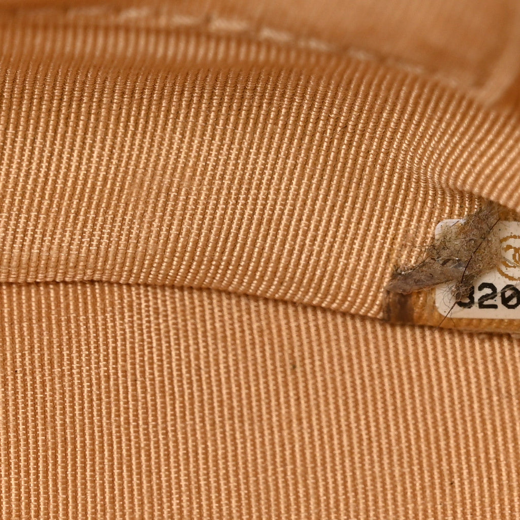 Caviar Quilted Petit Shopping Tote PST Dark Beige