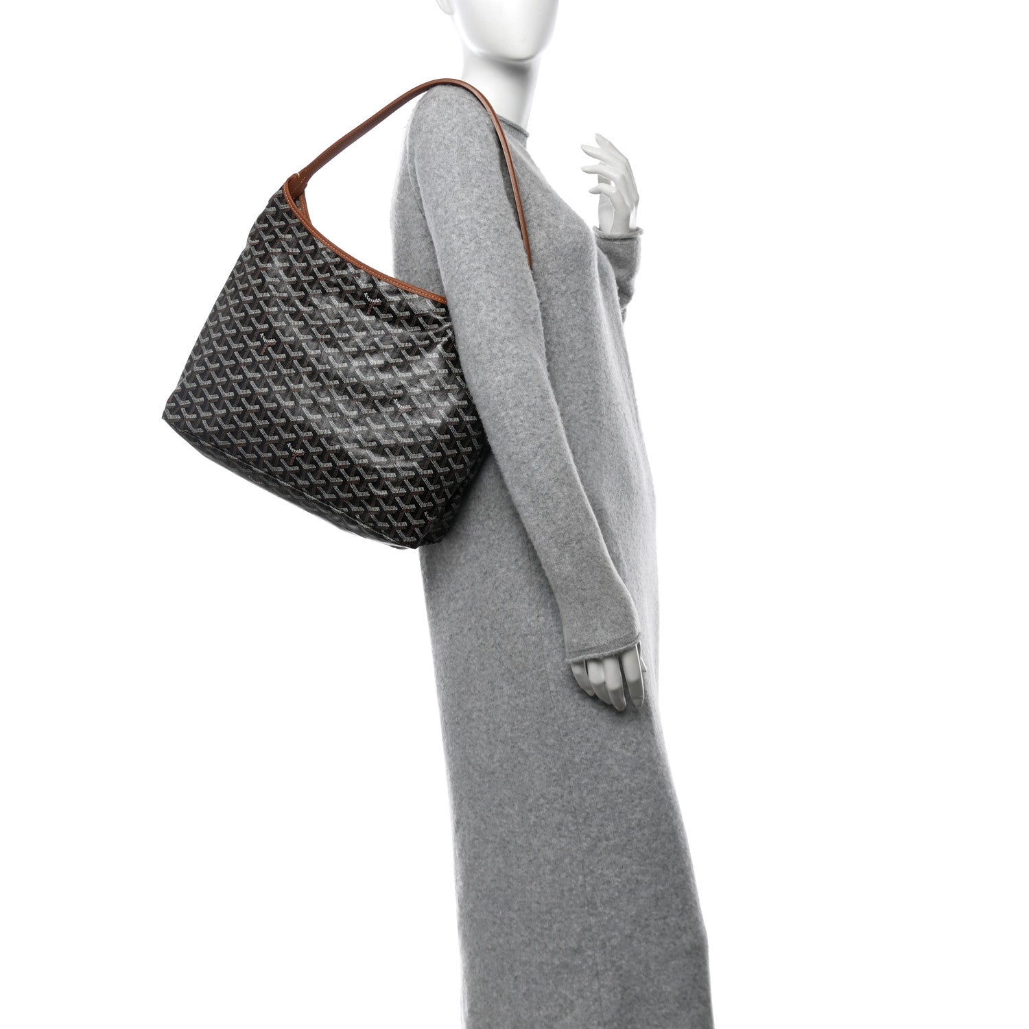 Goyardine Boheme Hobo Black Gold