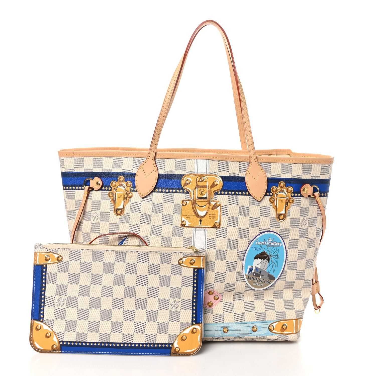Damier Azur Summer Trunks Mykonos Neo Neverfull MM