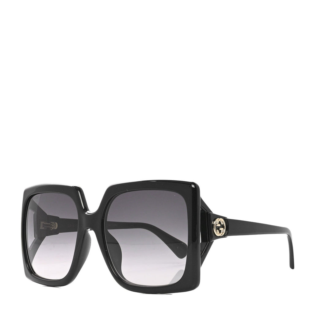 Acetate Square Frame Sunglasses GG0876S Black