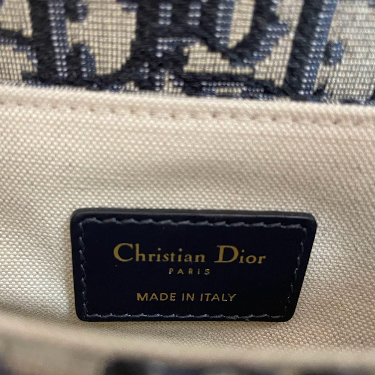 Dior Saddle Bag Mini Blue Oblique Jacquard With Shoulder Strap From 2019
